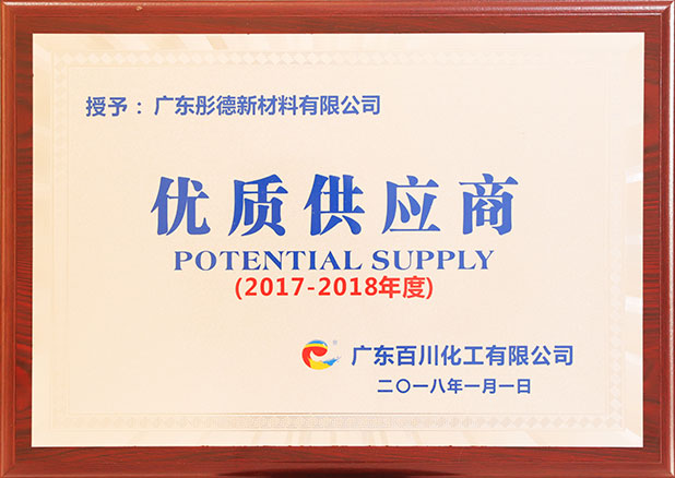 優(yōu)質(zhì)供應(yīng)商-2018